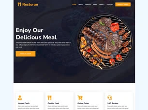 Restaurant Website - Food & Dining Web Design